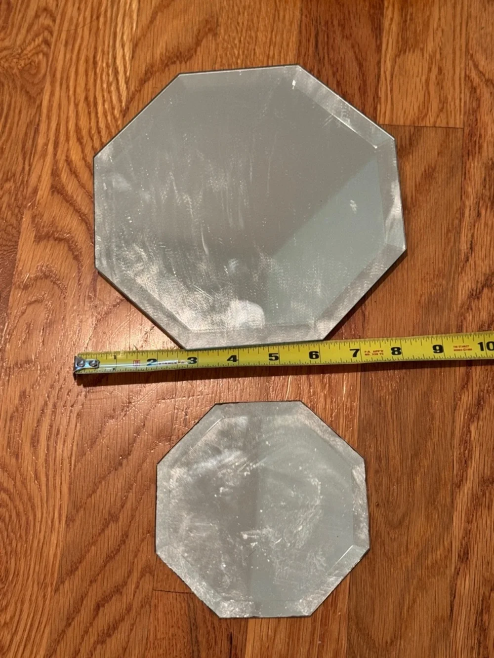 Octagonal Mirror coaster Set